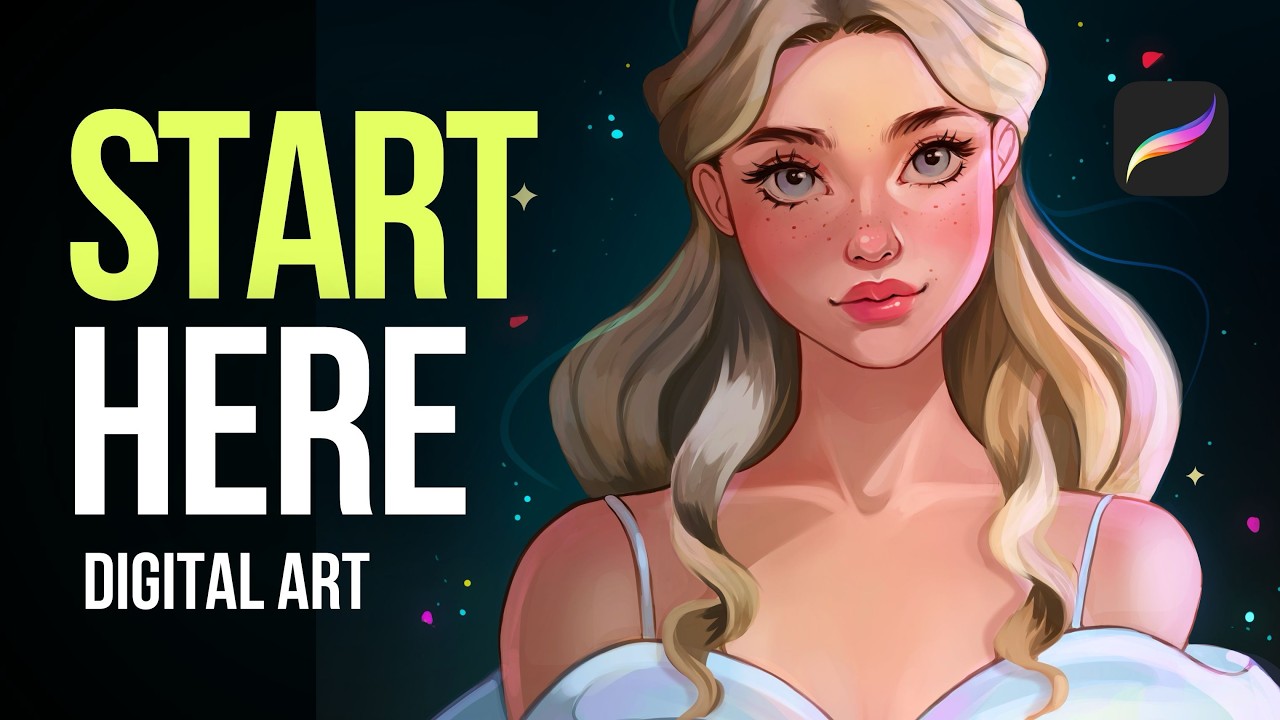 START HERE with Digital Art | Step by step Tutorial