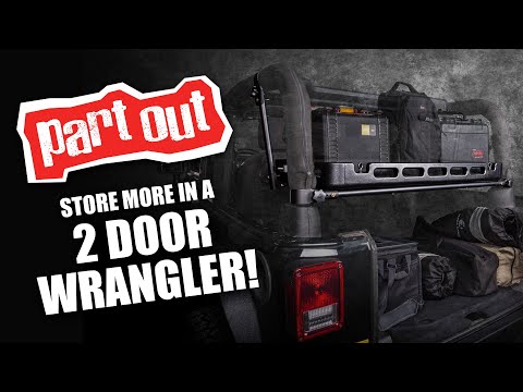 Fit more in a Two Door Wrangler - Tray Storage | Bestop