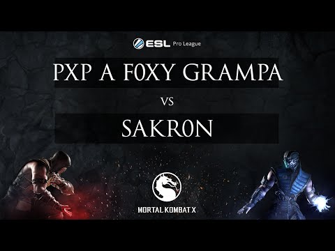 Mortal Kombat X - ESL Pro League Season 2 Finals - Lower Bracket Ro8 - PXP A F0xy Grampa vs Sakr0n