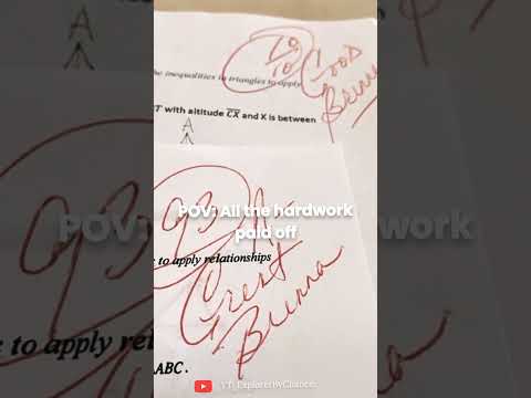 POV: all the hardwork paid off #studying #studyinspiration