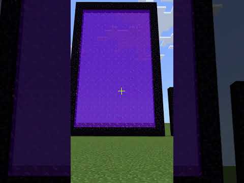 MASSIVE MINECRAFT NETHER PORTAL REVEALED! #shorts