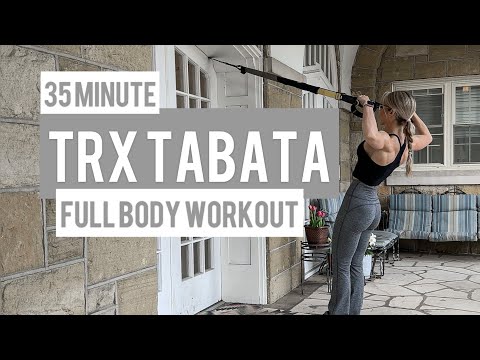 35 Minute TRX Tabata Total Body Workout | Strength and Cardio