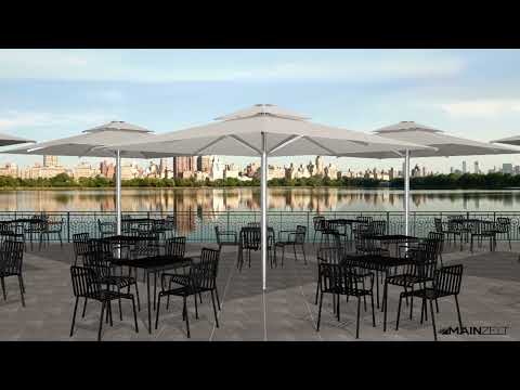 Professionelle hochwertige Gastroschirme - Sonnenschirme - Grossschirme