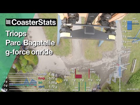 Triops g-force onride - Parc Bagatelle [4K 60FPS]