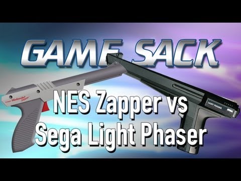 NES Zapper vs Sega Light Phaser - Review - Game Sack
