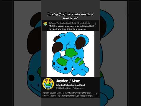 Youtubers as monsters mini series part 19: Jayden/MSM (My Singing Monsters) #msm