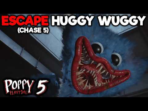 How To ESCAPE HUGGY WUGGY (Chase 5) Poppy Playtime Chapter 5 - FINAL CHASE
