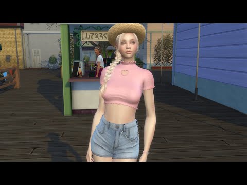 sims4 realistic style download blonde female Francisca Olson by Bonita100 Game Video Preview