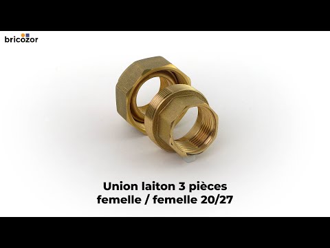 Union laiton 3 pièces Femelle Femelle à visser ANQUIER
