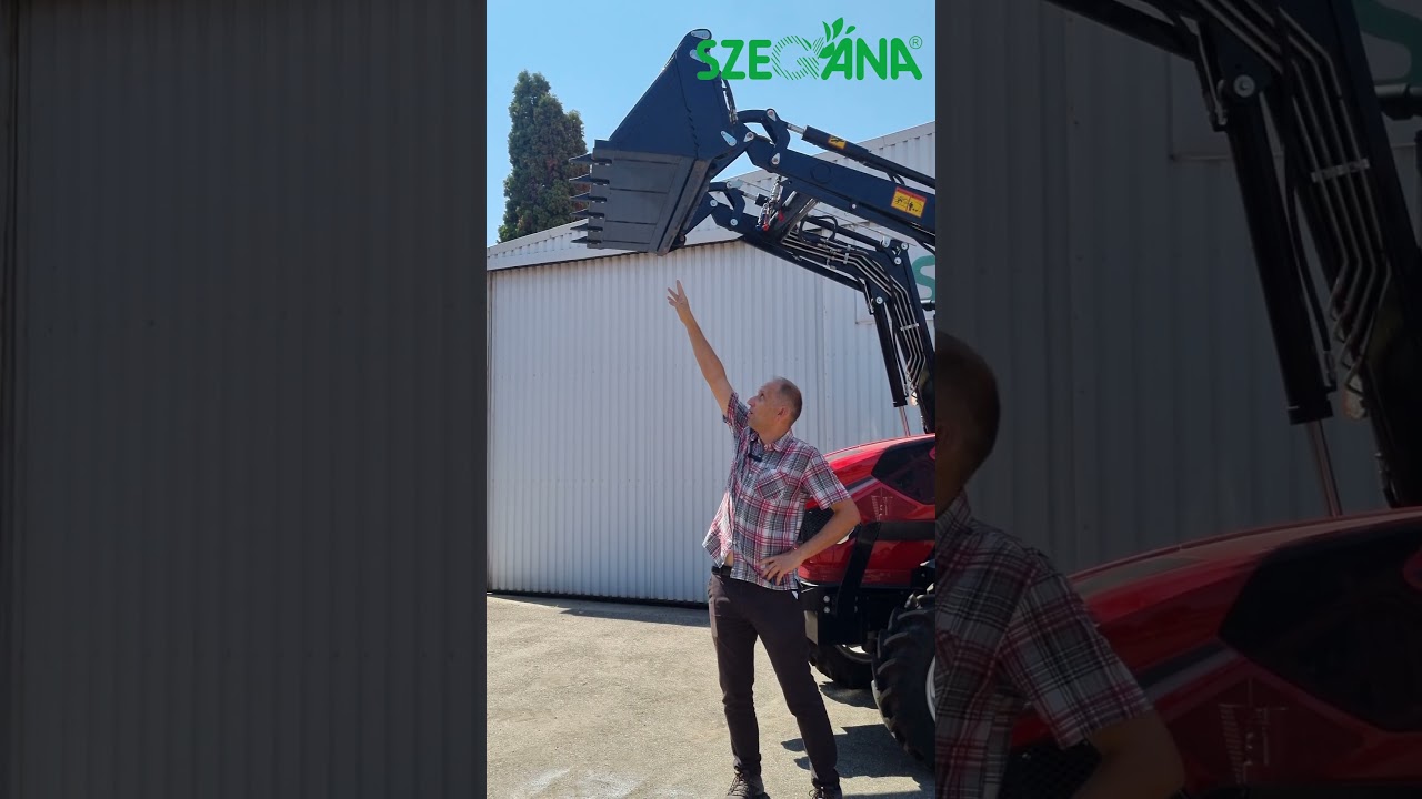SZEGÁNA - Hanwo 704 traktor homlokrakodóval 