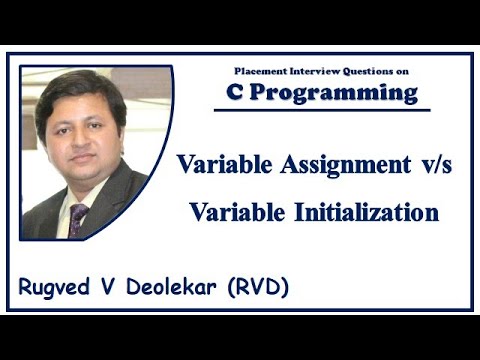 C Question 8 Variable Assignment Vs Variable Initialization