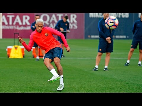 Neymar Jr trains with the best of them