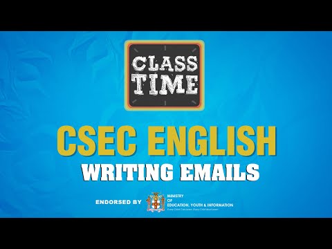 CSEC English Writing Emails April 30 2021