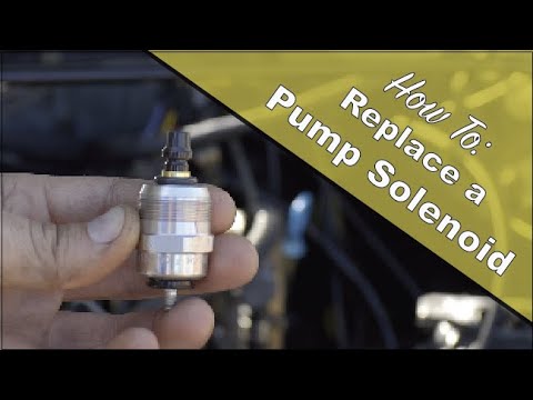 How to Replace the Fuel Shutoff Solenoid on a Bosch VE injection Pump, Volvo 240 D24 Diesel