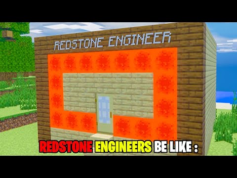 REDSTONE ENGINEERS BE LIKE | Minecraft Shorts