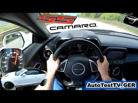Chevrolet Camaro SS | 453 PS | 100-200 km/h | POV | GERMAN AUTOBAHN NO SPEED LIMITS | AutoTestTV_GER
