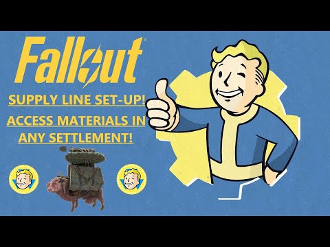 Setting Up Supply Lines | Access Materials in All Settlements | Fallout 4