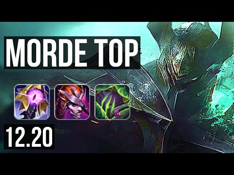 MORDEKAISER vs OLAF (TOP) | 9/1/2, 6 solo kills, 400+ games, Dominating | KR Master | 12.20