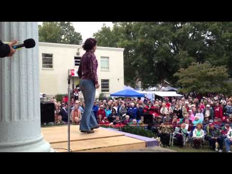 Miss Moonshine making the finals in Buckdance - Tennessee Valley Fiddlers Convention 2012