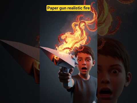 Paper gun realistic fire 🔥#shortsvideo #shortsfeed #shorts