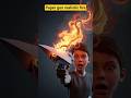 Paper Gun Realistic Fire Shortsvideo Shortsfeed Shorts