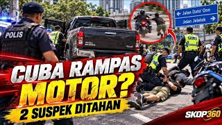 AKSI KEJAR MENGEJAR SUSPEK CUBA LARI DARIPADA POLIS BERAKHIR DI JALAN JELATEK, KUALA LUMPUR 