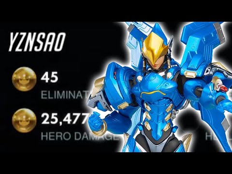 POTG! 45 ELIMS! YZNSA INSANE NANO PHARAH - GAMEPLAY OVERWATCH SEASON 28 TOP 500