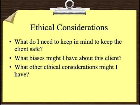 Case Conceptualization   The Basics