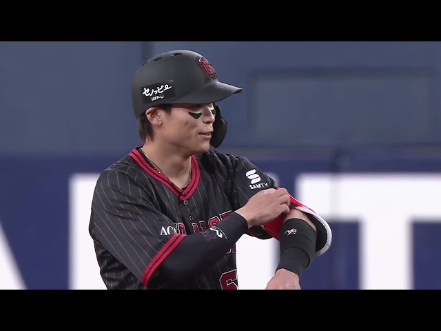 【4回裏】チャンスで決める!! バファローズ・中川圭太 左中間へ先制タイムリー2ベースヒットを放つ!! 2025年7月30日 オリックス・バファローズ 対 埼玉西武ライオンズ