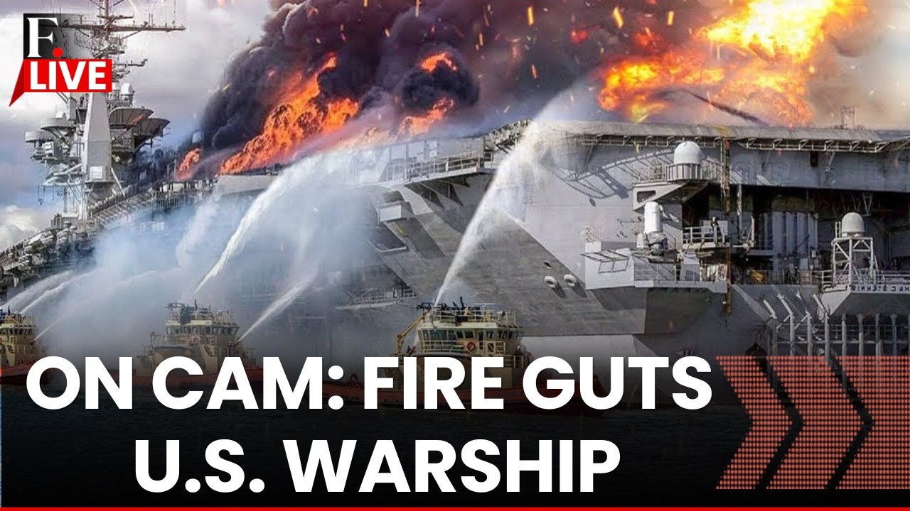 US Iran War LIVE: Inside USS Gerald R Ford: New Visuals Reveal Fire Damage on US Supercarrier