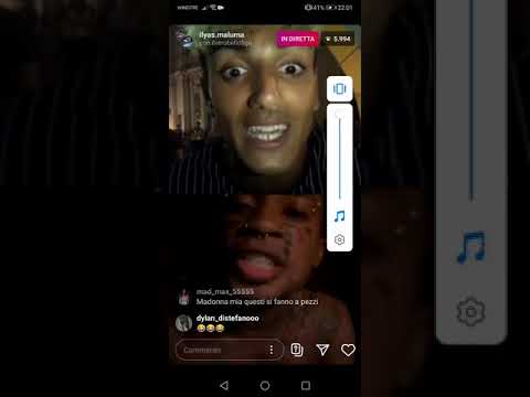BELLO FIGO LITIGA CON ILYAS MALUMA IB DIRETTA SU INSTAGRAM😂
