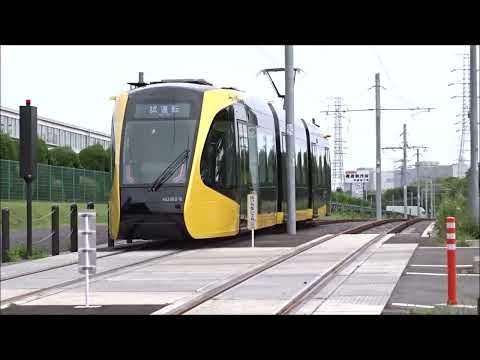 宇都宮LRT試運転の様子　20230621pm