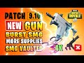 Fortnite Content Patch 9.10 | NEW Burst SMG, more Hot Spots & Suppressed Submachine Gun Vaulted