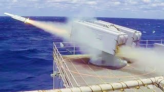 SUPERCARRIER USS Ford LAUNCHES MISSILES! (Evolved Sea Sparrow Missiles & Rolling-Airframe Missiles!)