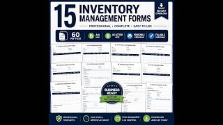 15 Inventory Management Forms Bundle | 60 Printable & Fillable PDF Templates