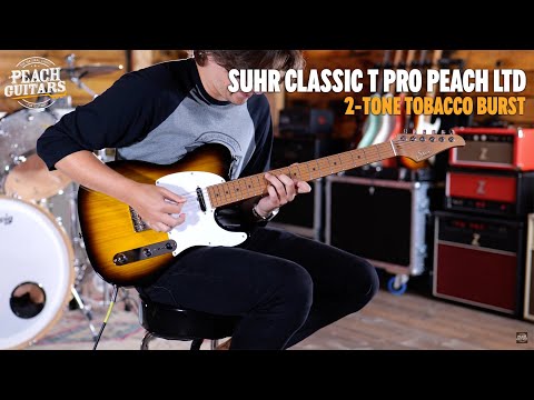No Talking...Just Tones | Suhr Classic T Pro Peach LTD - 2 Tone Tobacco Burst - Roasted Maple Neck