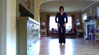 Milonga drills 3: Lateral back crosses and pivoting traspies