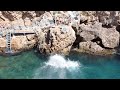 Professional Divers Show Off Somersaults Into Ocean (LIFE ON THE EDGE)