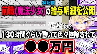 【魔法少女の厳しい現実】デビュー配信で前職(魔法少女)の給与明細を公開するぽめろ・ぱんち【にじさんじ/切り抜き】ぽっぷん・パーラー