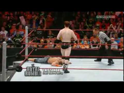 Raw : John Cena vs. Sheamus (1/2)