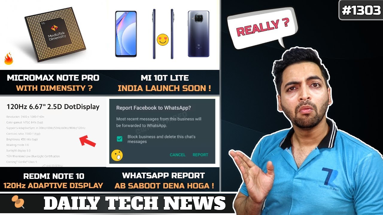 Micromax Note Pro With Dimensity,Mi 10T Lite India,Redmi Note 10 120Hz, OPPO Six Folds Foldable#1303