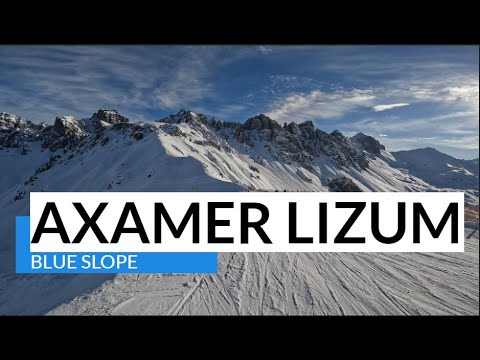 Axamer Lizum Ski 2023 - Complete Blue Piste - Downhill in 5 minutes - Speedrun