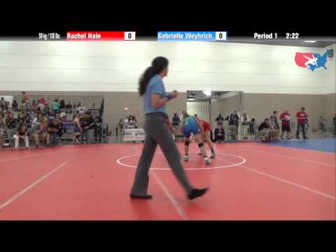 FILA Junior 59 kg / 130 lbs. - Rachel Hale vs. Gabrielle Weyhrich