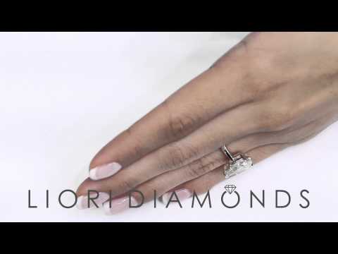 ER-0259 - 3.30 Carat H-SI1 Pear Shape Classic Solitaires Diamond Engagement Ring 14k Gold