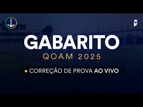 Gabarito QOAM 2025: correção de prova ao vivo
