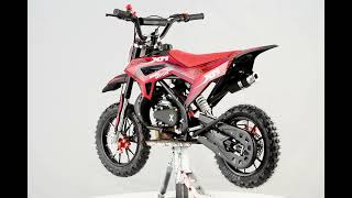 Kids Petrol Dirt Bike 50cc | Beneo Motors CROSS XM Red | Ages 4–8 | Speed Limiter