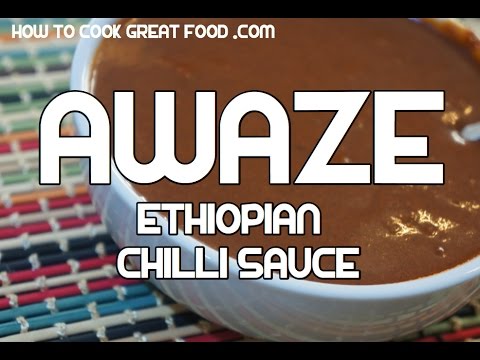 Ethiopian Awaze Recipe - Amharic Hot Chili Sauce Video