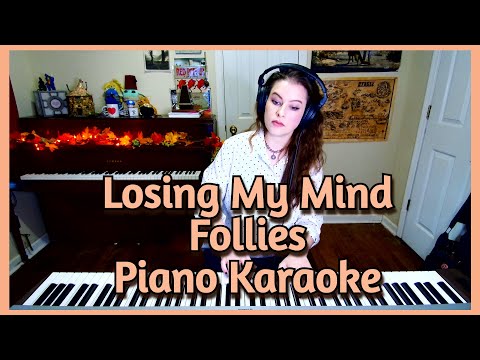 Losing My Mind Piano Accompaniment Karaoke Follies Sondheim B flat Major