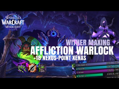 +18 Nexus  | Midnight Beta Affliction Warlock - It's viable ? Left boss is insane now..