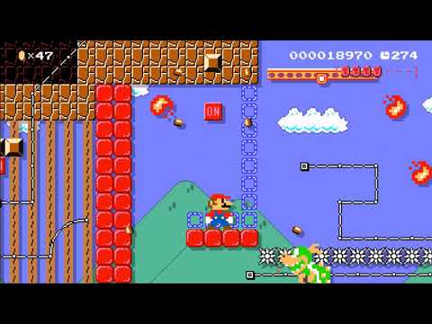 Super Mario Maker 2- BON-BOFF Lucacat (new code 4V9-MH7.MLF)